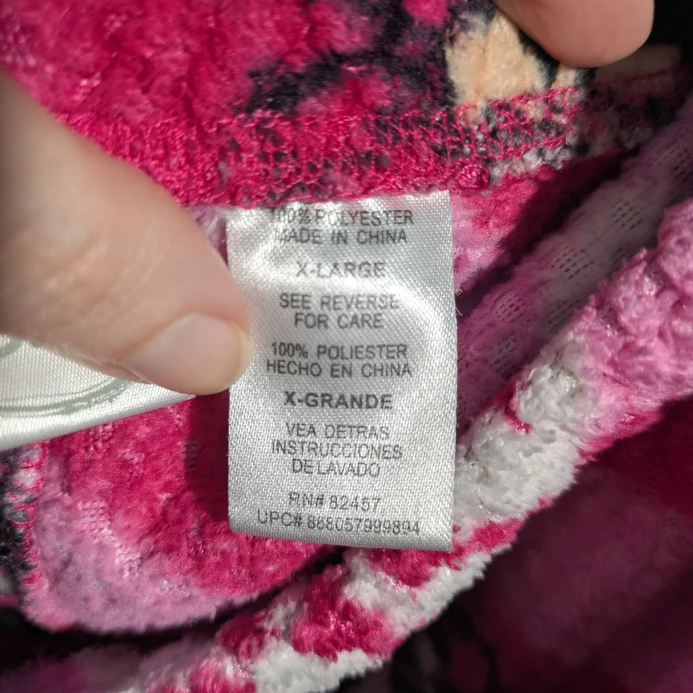 Disney Pink and Black Minnie‎ Mouse Waffle Lounge Pants - Picture 3 of 10